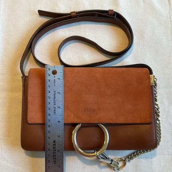 CHLOE Faye Crossbody Bag in Tobacco EUC - Picture 13 of 16